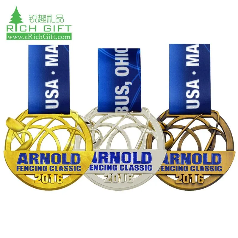 No Minimum Cheap Custom Souvenir Enamel 3D Logo Trophy Award Gold Metal Judo Football Soccer Run Race Triathlon Marathon Running Karate Sport Medal