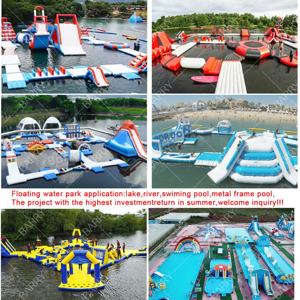 Funny Sea Open Water Sports Game Aqua Park Inflatable Water Park Equipment for Kids Children Adult