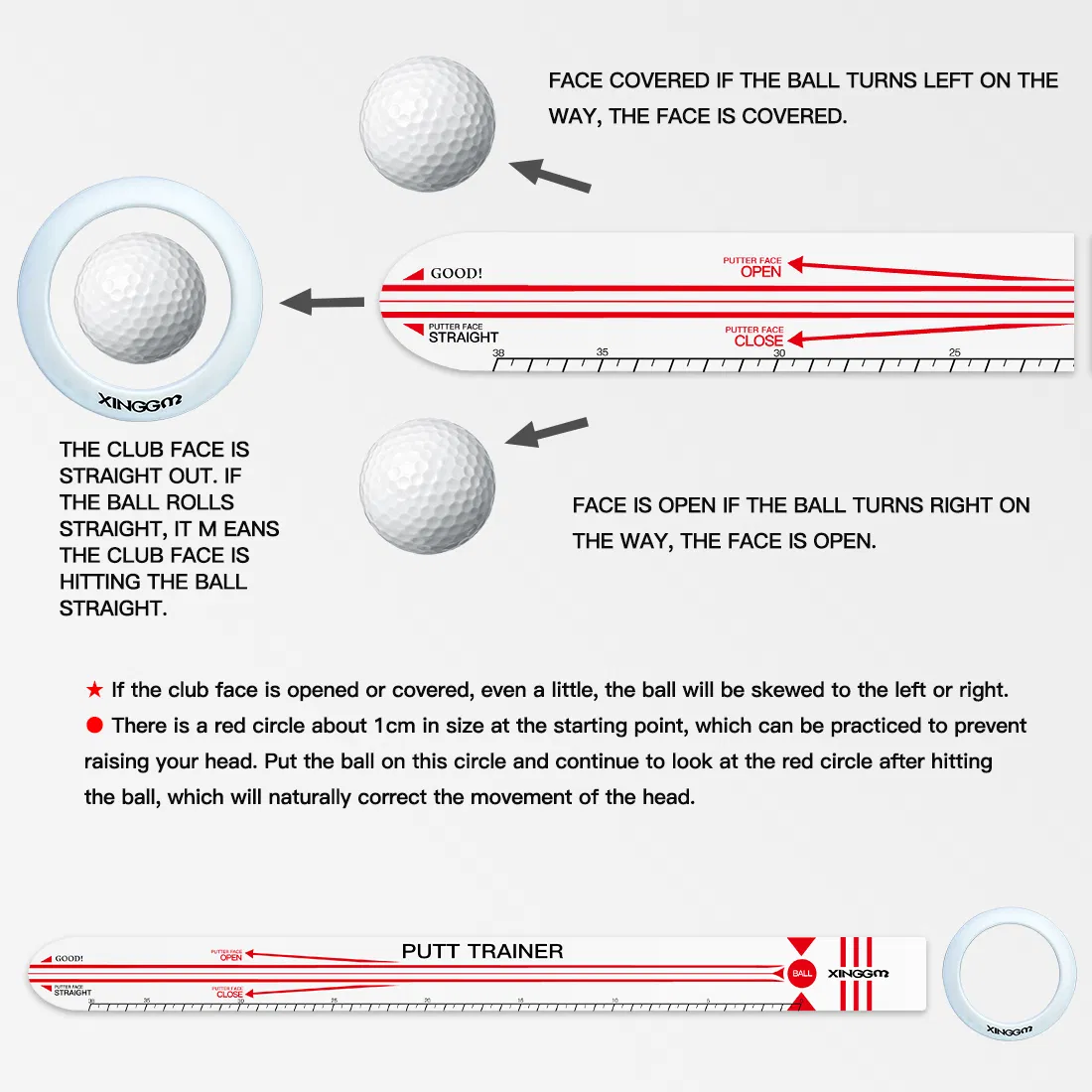 Ruler &amp; Alignment Sticks Enhances Putting Technique &Accuracy Golf Alignment Sticks Precision Distance Control Golf Training Aid