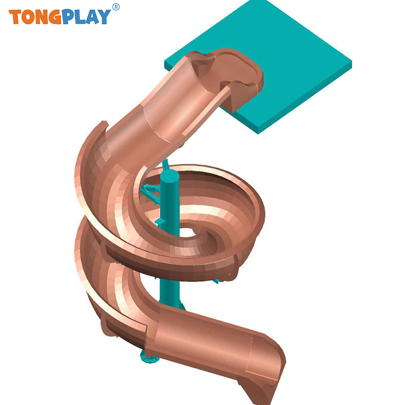 Fun Water Sport and Entertainment Amusement Park Equipment Fiber Glass Slide Outdoor