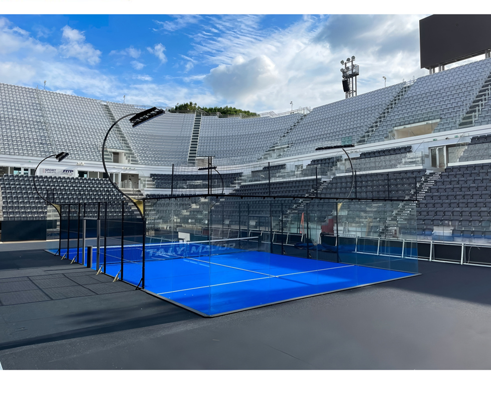 Efficient Tempered Safety Glas Padel Court for Sports Competition