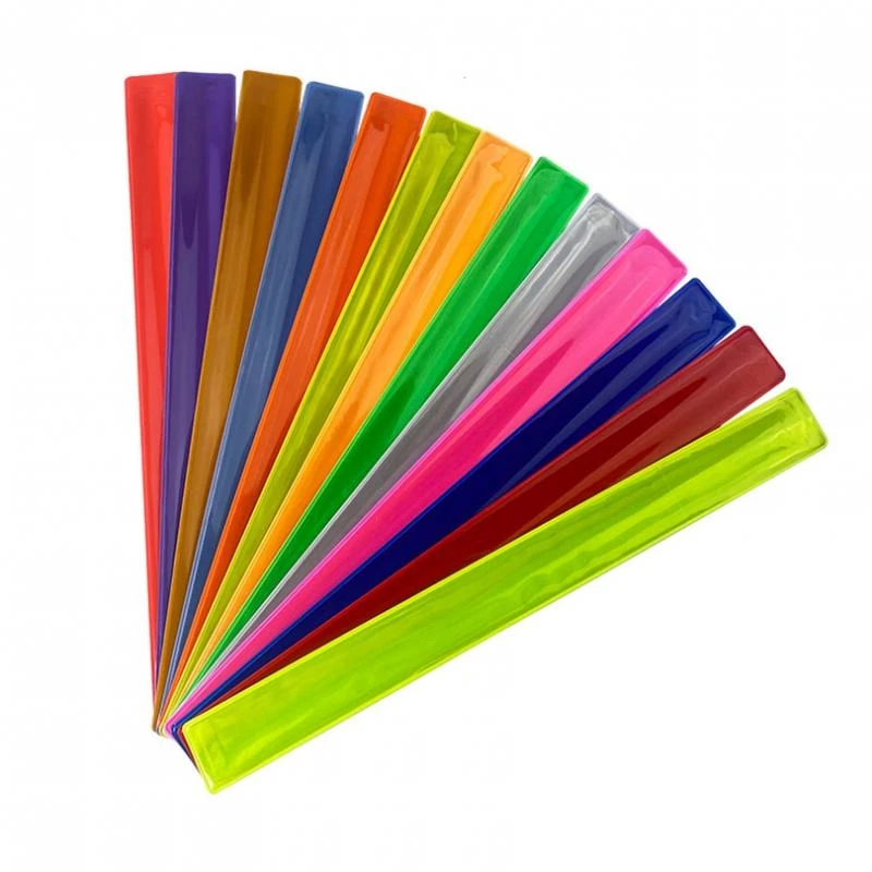 Wristband Reflective Slap Band for Sports Safety Running Multi-Color Bracelet Strap