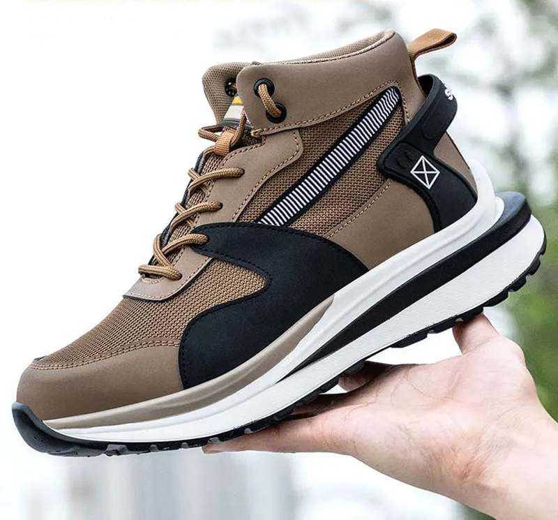 Tiger Master Non-Slip Oil Acid Resistant PU Sole Anti Puncture Light Weight Anti Static Steel Toe Warehouse Logistics Sport Safety Shoes for Men