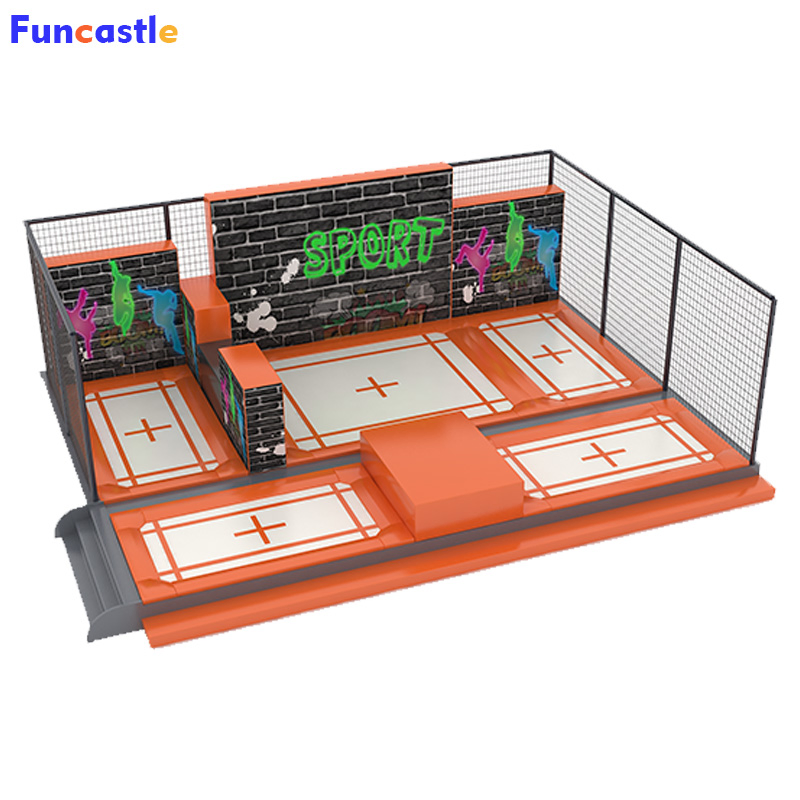 High-Performance Trampoline Children Adventure Lovers Indoor Sports Teenagers Adults Jumping Game Professional Trampoline Park Equipment