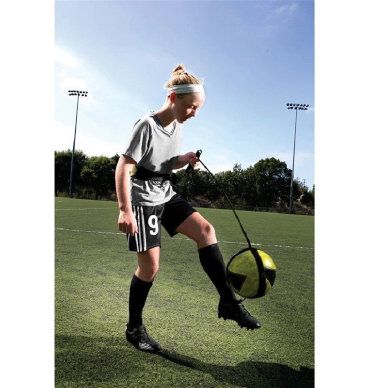 Soccer Training Aid Solo Practicing with Adjustable Waist Belt Soccer Bl14289