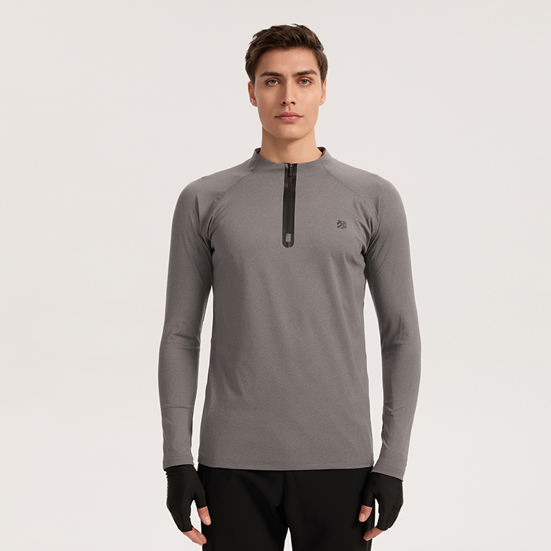 Fully Functional Man Long Sleeves Washable Sport Pullover for Aerobics