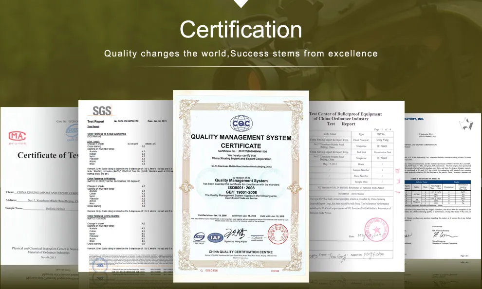 Certifications