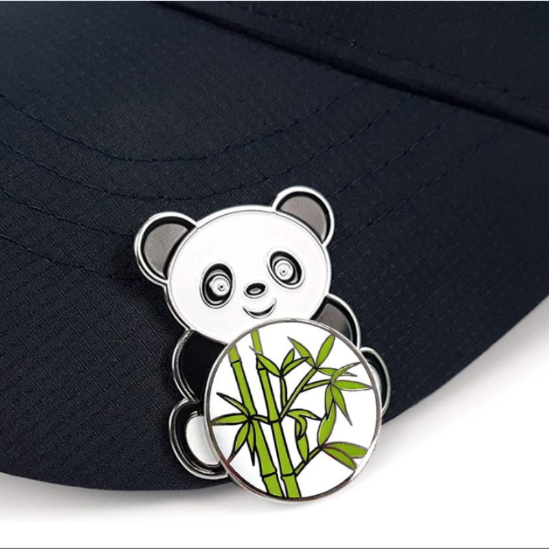 Golf Mark Panda Fun Hat Clip Marker Sports Accessory Items