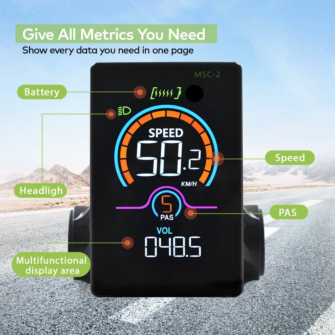 Bike Conversion Kit Ebike LCD Display Cycling Computer Accessories