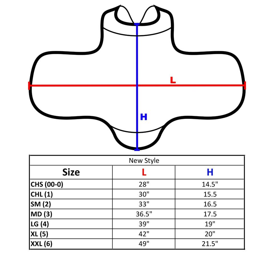 Martial Arts Chest Guard Reversible Body Protector Taekwondo Sparring Gear