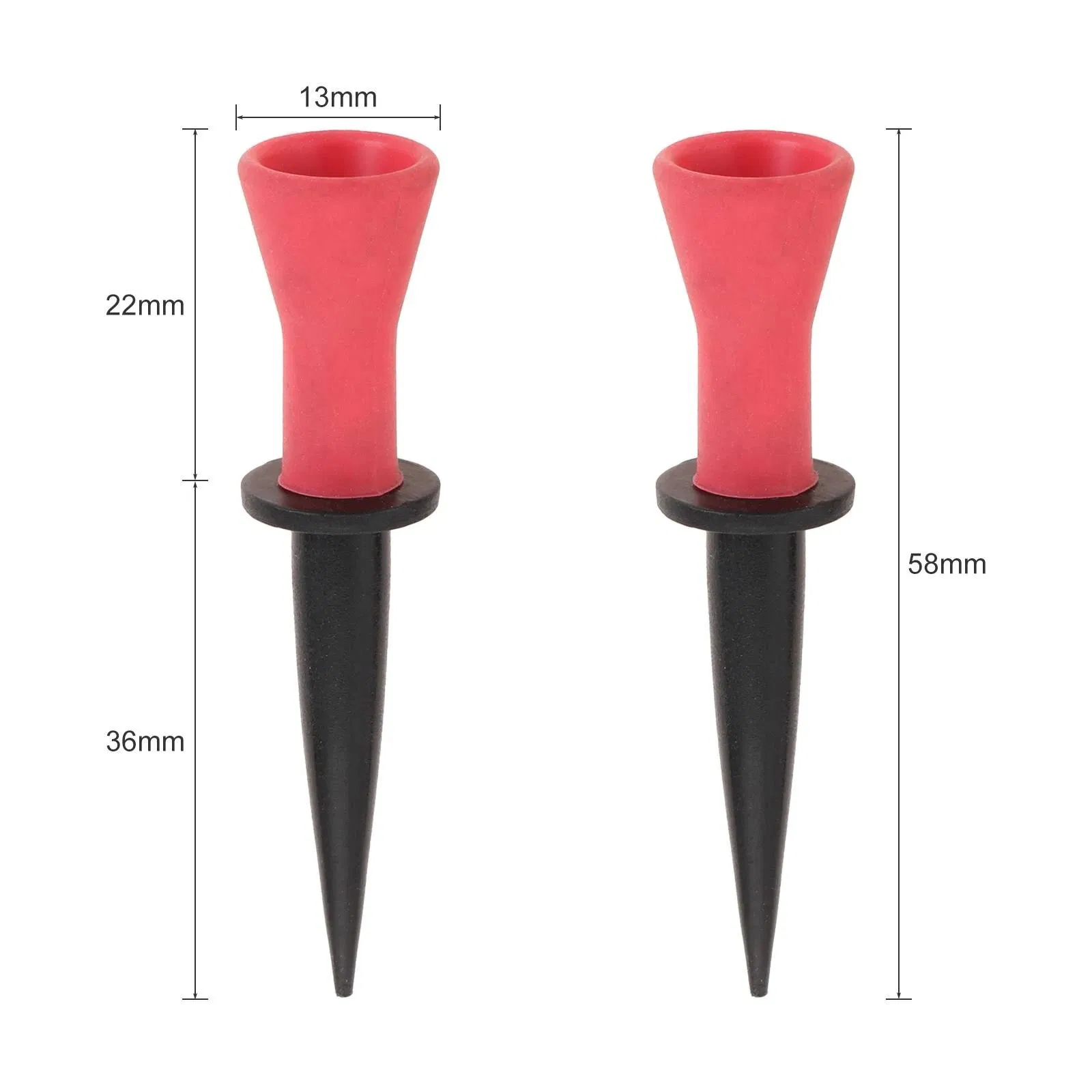 Rubber Head Golf Ball Holder Golf Training Aids