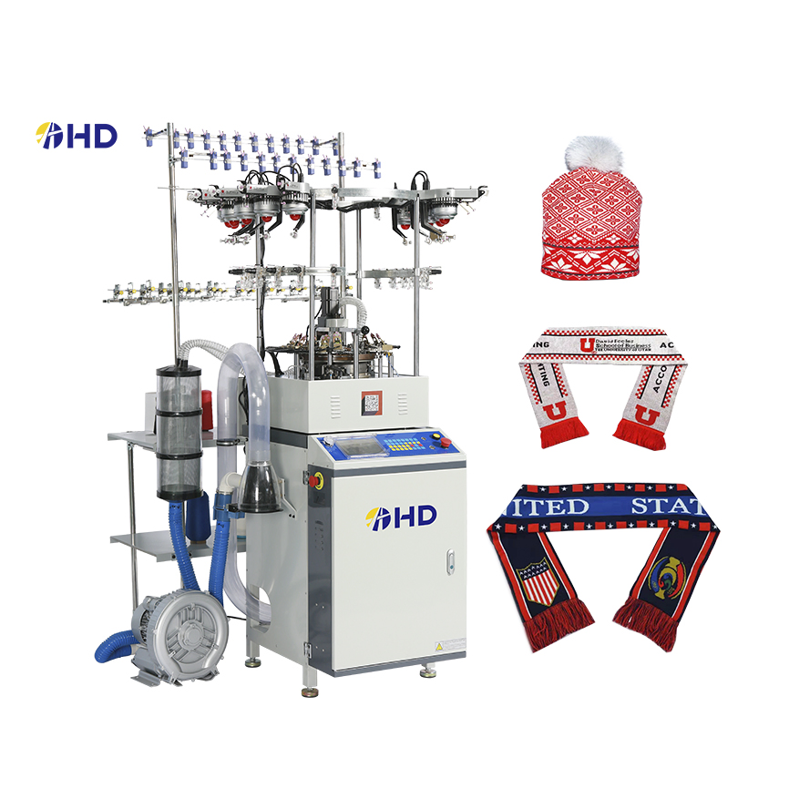 Fully Computerized Jacquard Knitted Winter Sports Cap Making Machine
