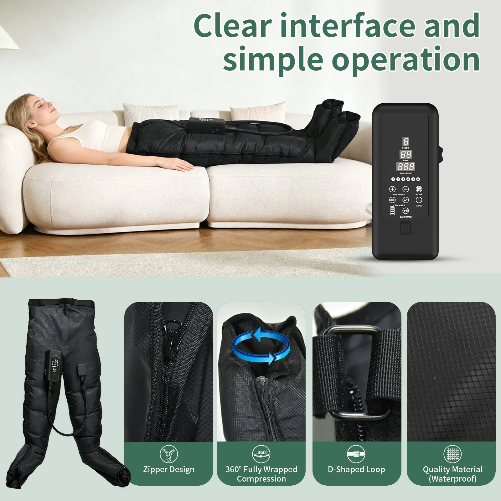 Sport Wireless Air Compression Recovery Boots Wireless Leg Massager