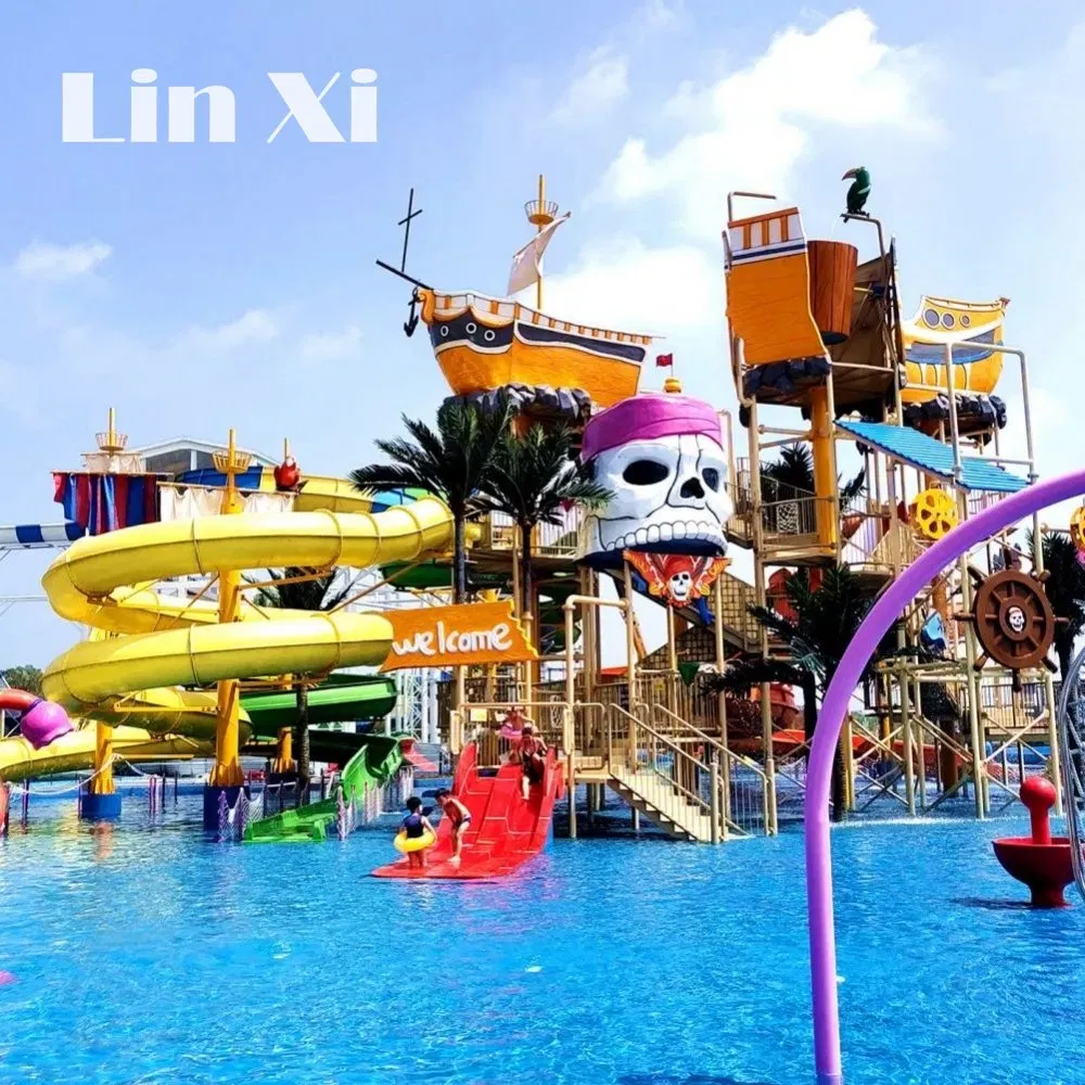 Customized Children's Water Park Fiberglass Slide Amusement Park Adult Sports Equipment