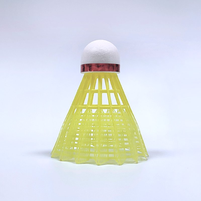 12pieces White Badminton Plastic Shuttlecocks Indoor Outdoor Gym Sports Accessories