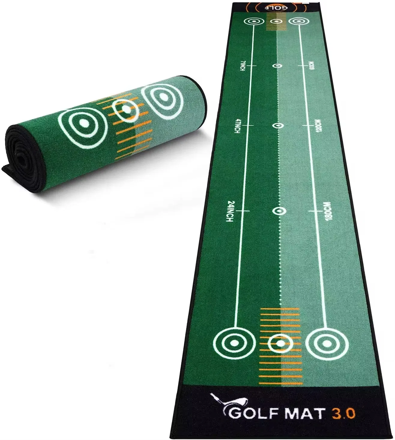 Custom Wholesale Indoor Practice Two-Way Golf Putting Mats Training Aid