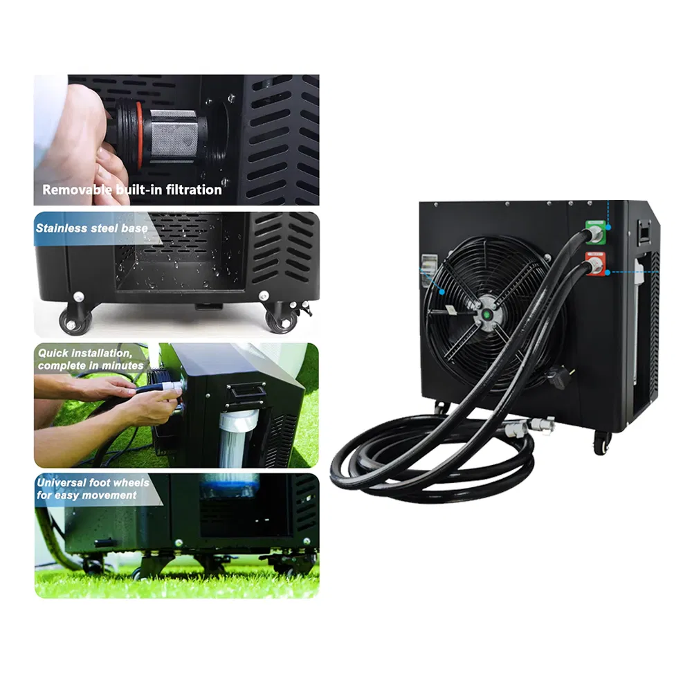 Inflatable Durable Portable Ice Bath Tub with Chiller for Sports Recovery Therapy