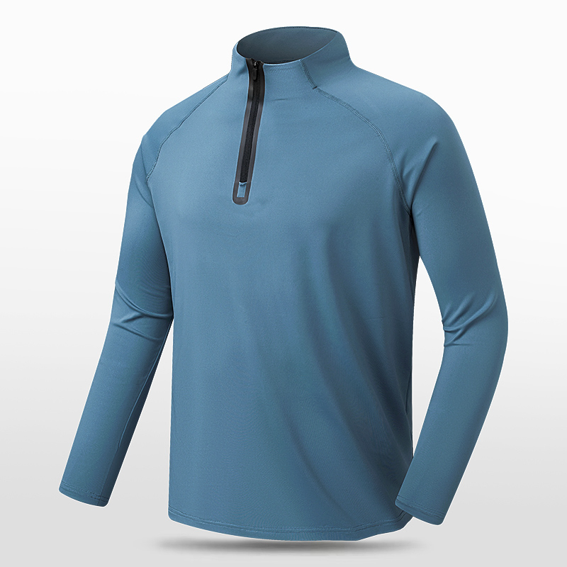 Fully Functional Man Long Sleeves Washable Sport Pullover for Aerobics