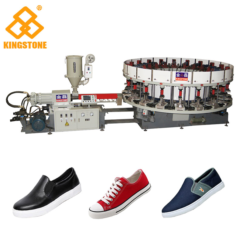 Automatic Direct Injection Machine for Making Sport Shoe Canvas Shoes and School Shoes Safety Shoes in PVC TPR TR Material