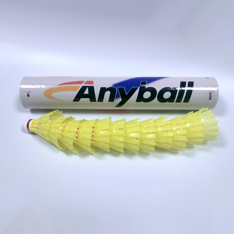 12pieces White Badminton Plastic Shuttlecocks Indoor Outdoor Gym Sports Accessories