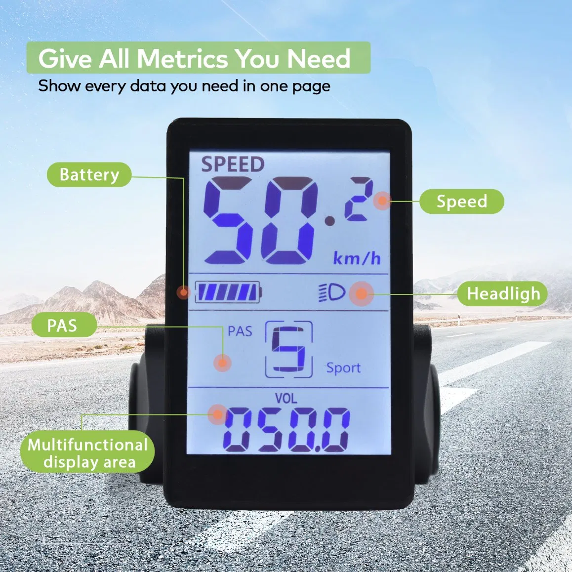 Electric Cycle Bicycle Computer Wireless Speedometer Bike Digital Multicolor Ebike Accessories Stopwatch Cycling Odometer