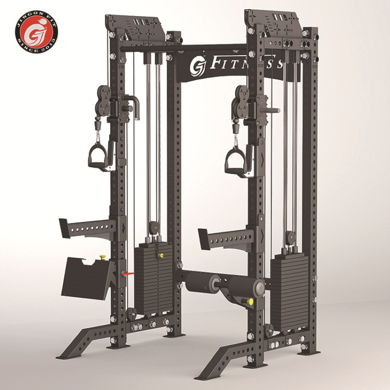 All-in-One Home/Gym Equipment Rack Smith Machine/Squat Rack/Bench Press/Cable Crossover and Flyes Multi Station for Gym Use