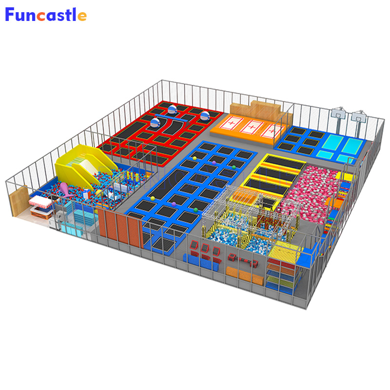 Customized Theme Children Indoor Commercial Amusement Jumping Playground Sports Fitness Center Ninja Trampoline Park Equipment