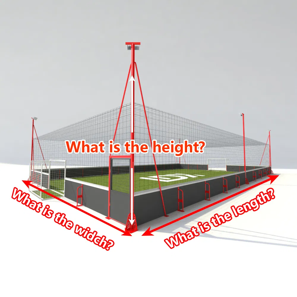 Composite Board Soccer Field with Fence for Sports Premium Quality Artificial Grass