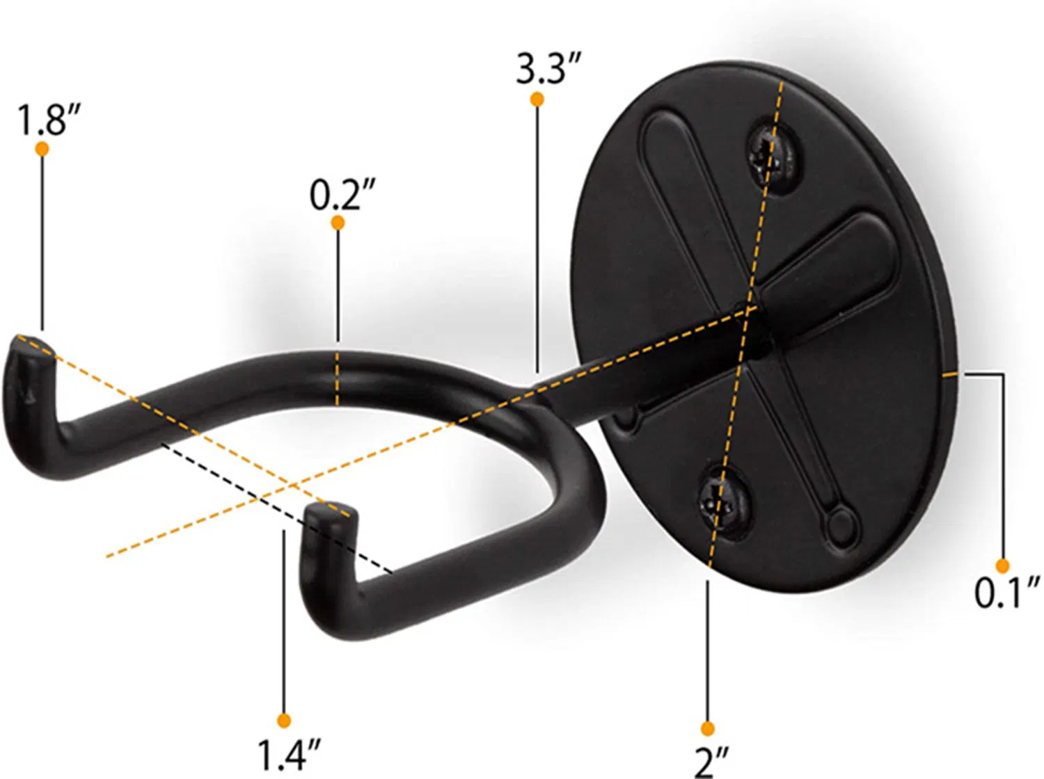 Baseball Bat Wall Mount Display Stand Sports Memorabilia Ball Storage Rack