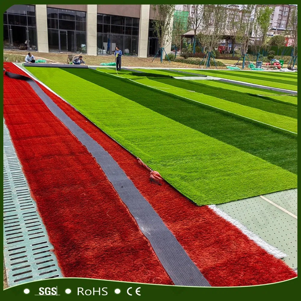 Colorful Fire Resistant Artificial Turf for Sports Fields