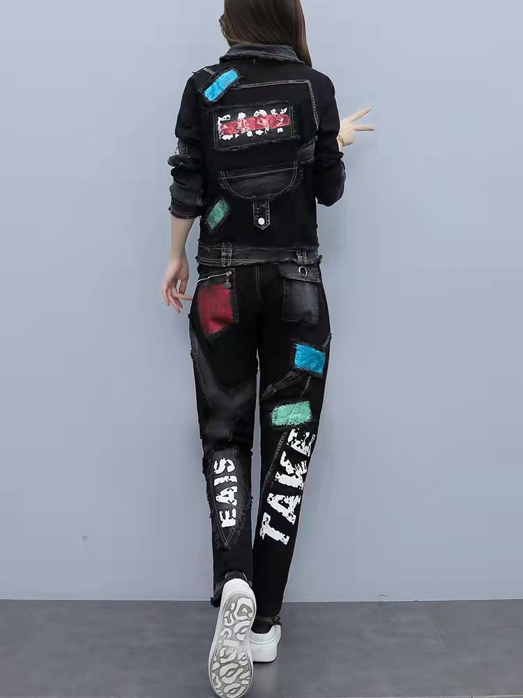 Spring New Style Trend Fashionable Individual Character Suit Female Attire Fallow Blasttwo Sportswear
