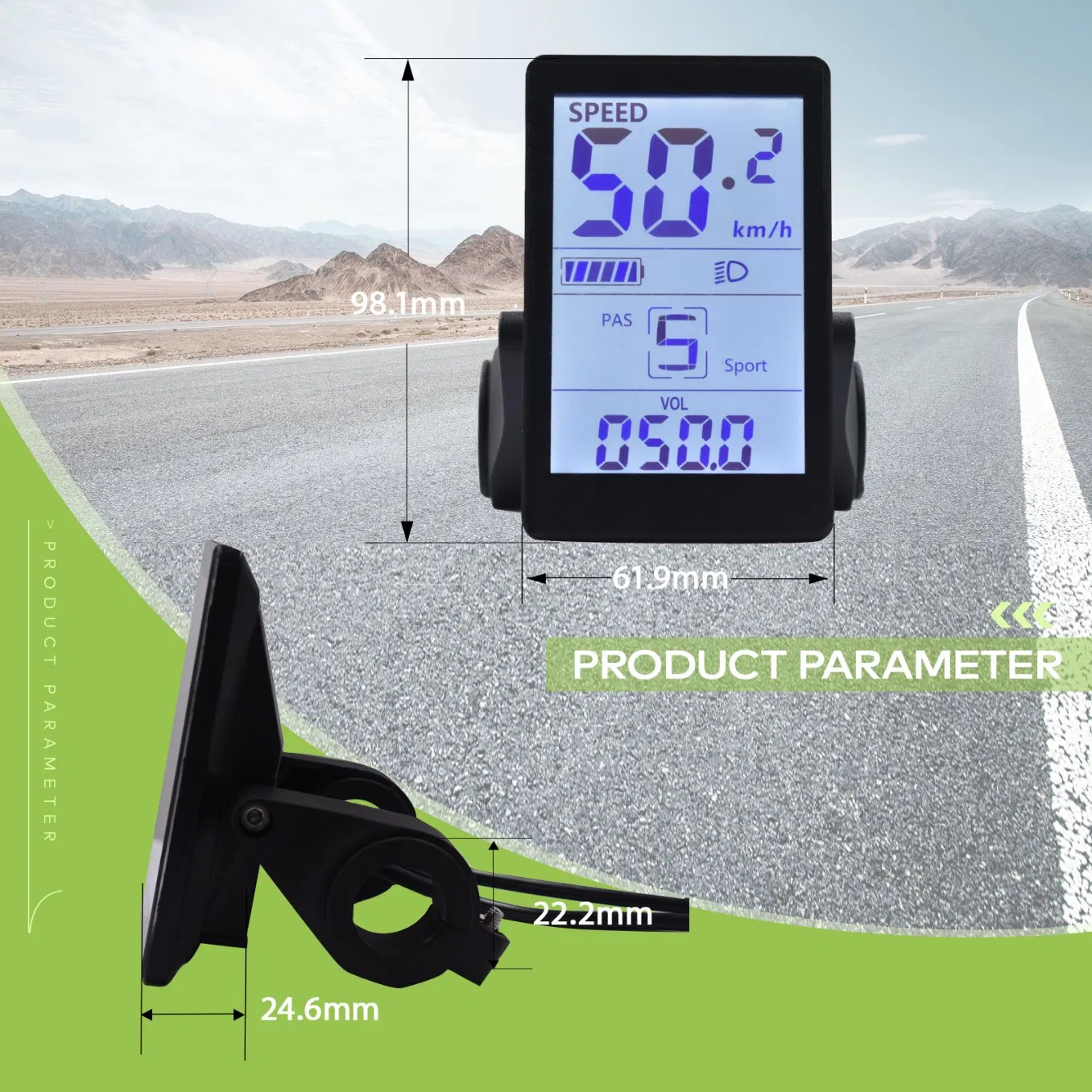 Electric Cycle Bicycle Computer Wireless Speedometer Bike Digital Multicolor Ebike Accessories Stopwatch Cycling Odometer