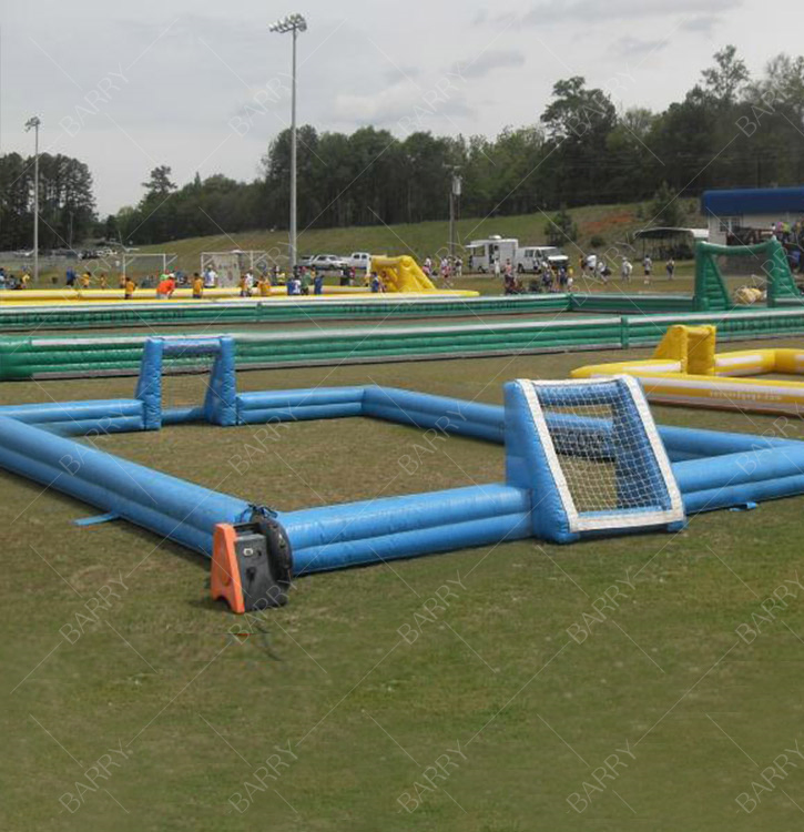 Excellent Quality Sport Games Team Building Inflatable Football Pitch Inflatable Soccer Field