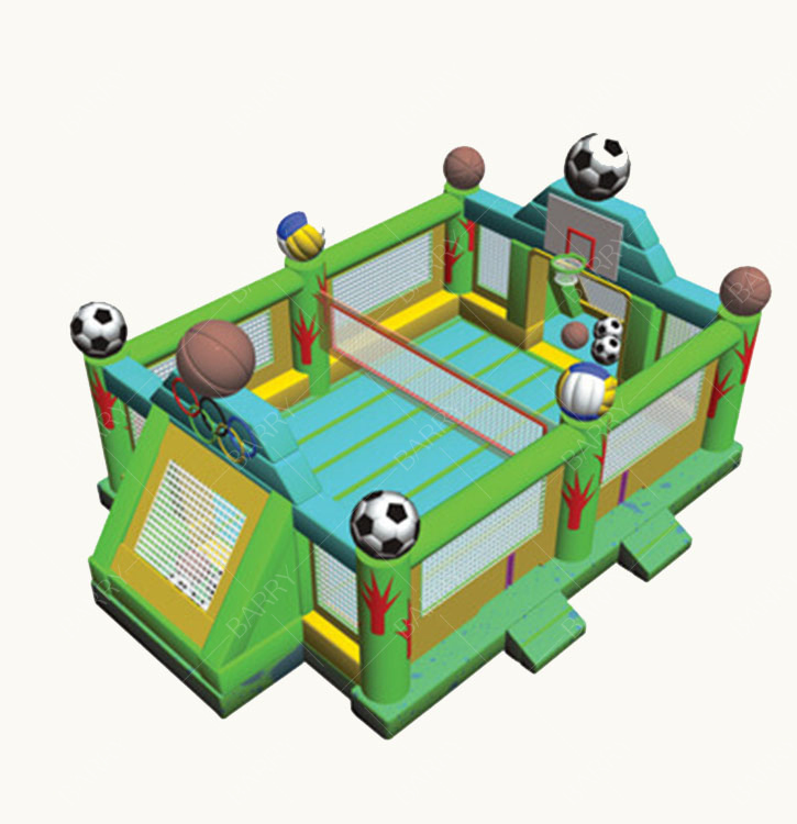 Excellent Quality Sport Games Team Building Inflatable Football Pitch Inflatable Soccer Field