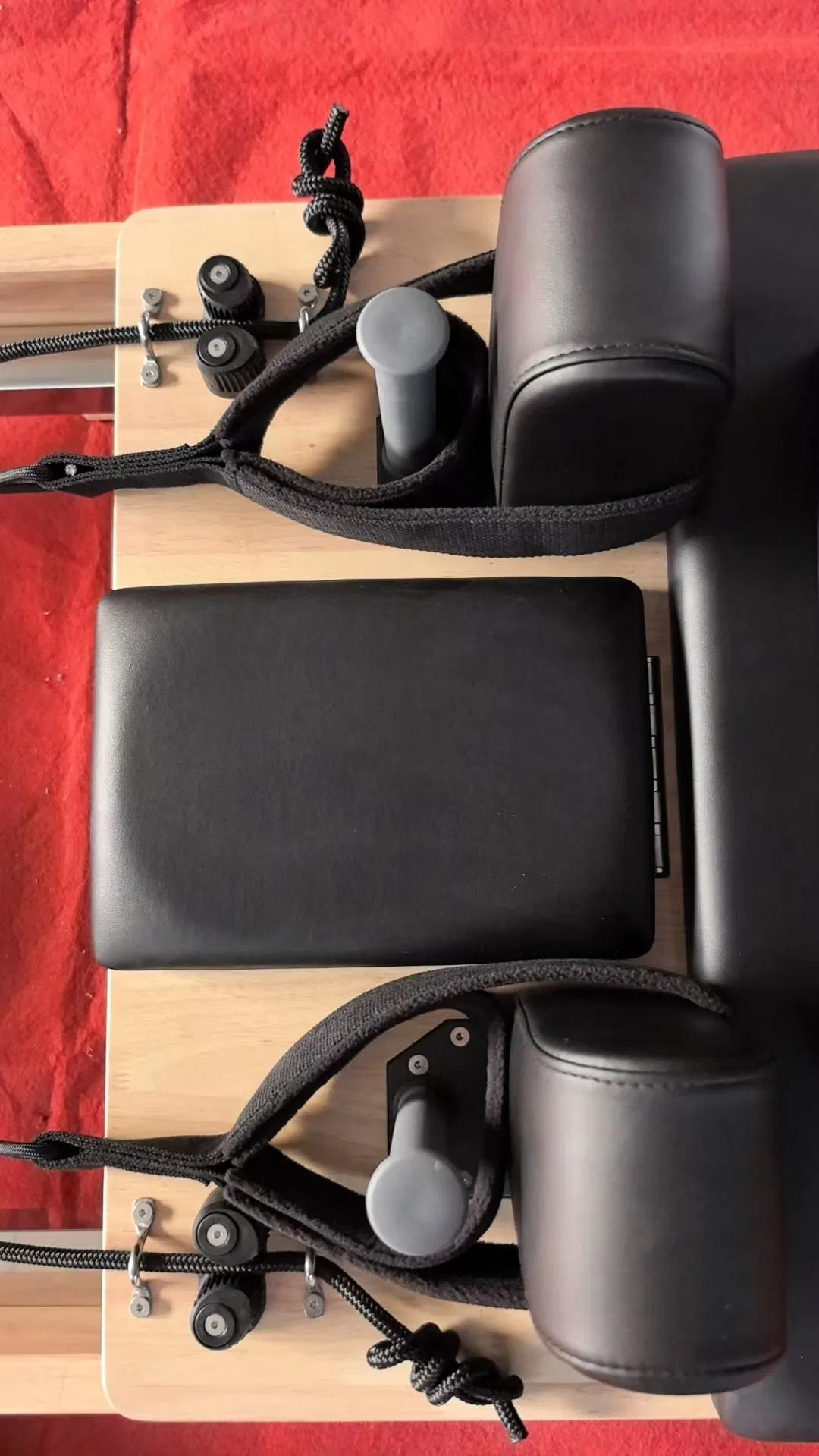 Yoga Studio Training Home Use Portable Maple Solid Wooden Foldable Reformer Pilates Bed