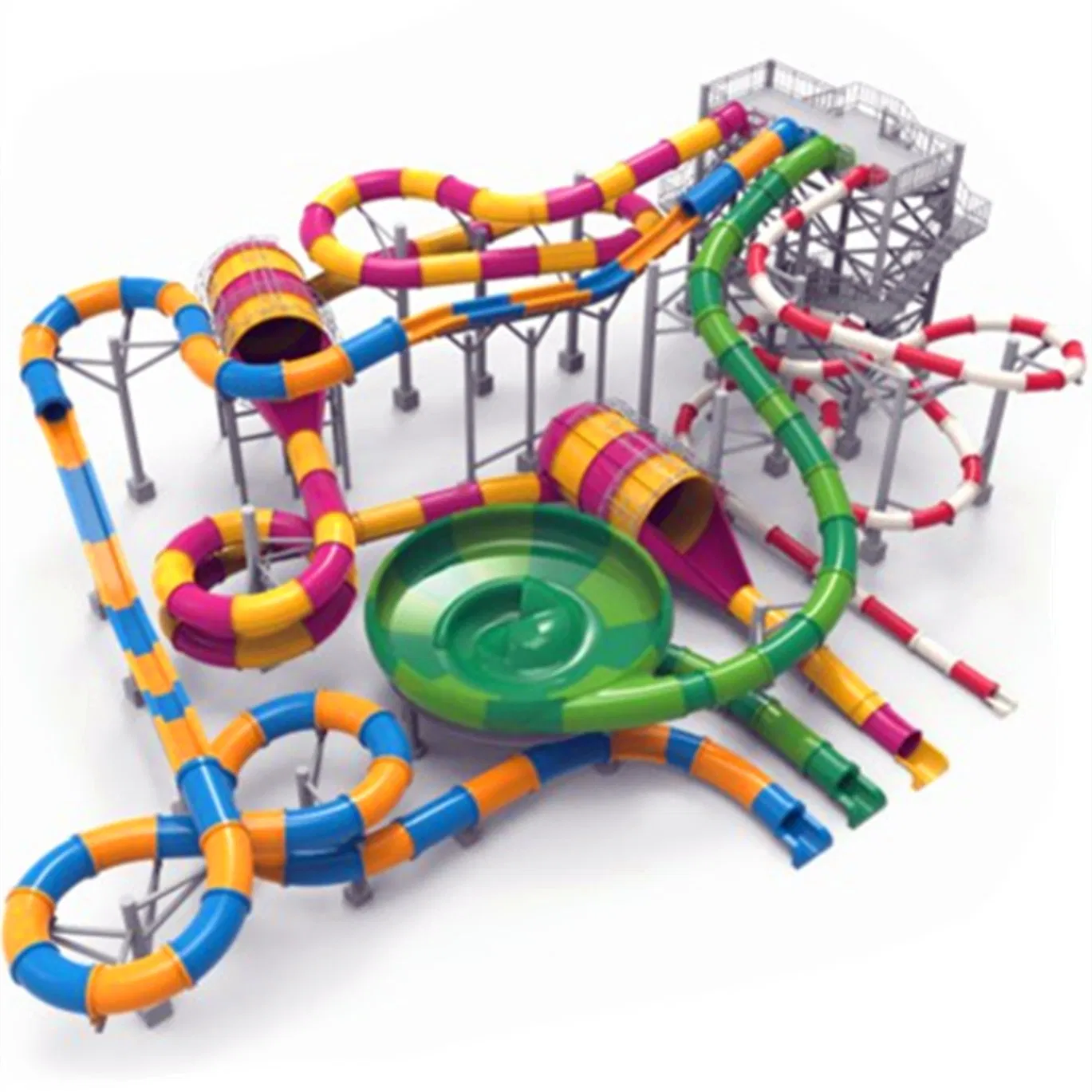 Adult Water Park Glass Fiber Reinforced Plastic Slide Sports Equipment