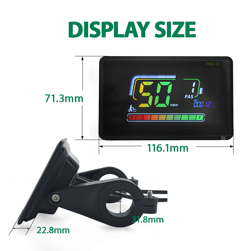 24/36/48 Electric Bike Computer Mountain E-Bike Wired Bicycle Odometer Speedometer Waterproof Stopwatch Cycling Accessories