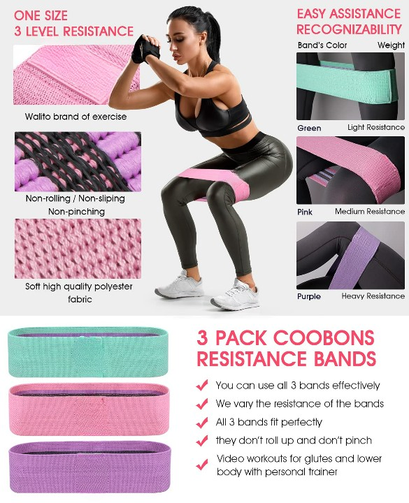 Wholesale Exercise Anti Slip Stretch Hip Yoga Fitness Gym Resistance Bands