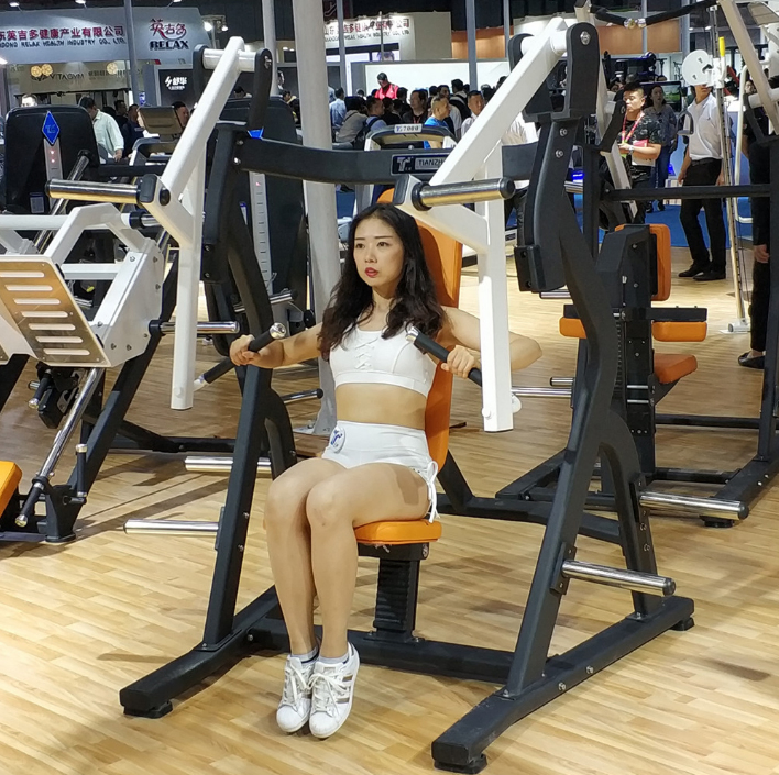 Professional Exercise Commercial Fitness Machine Bodybuilding ISO-Lateral Bench Press Plate Loaded Strength Training Seated Chest Press Gym Equipment