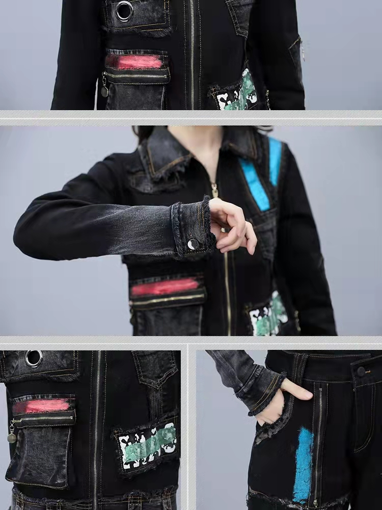 Spring New Style Trend Fashionable Individual Character Suit Female Attire Fallow Blasttwo Sportswear