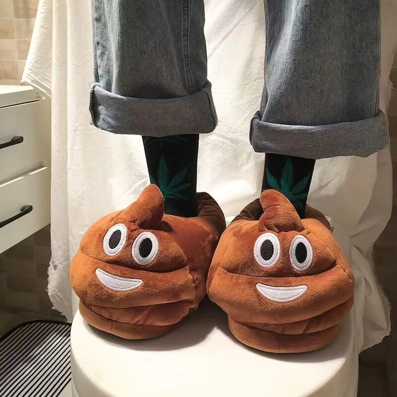 Winter Weird and Funny Big Poop Shoes, Warm Bags and Cotton Slippers, and Other Sports Equipment