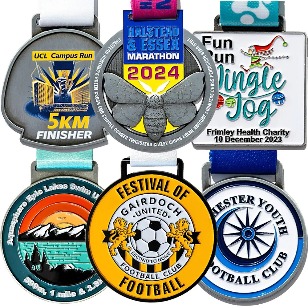 China Factory Custom Made 3D Sport Metal Medal Gold Silver Bronze Medal Judo Taekwondo Running Marathon Football Soccer Basketball Karate Custom Medals