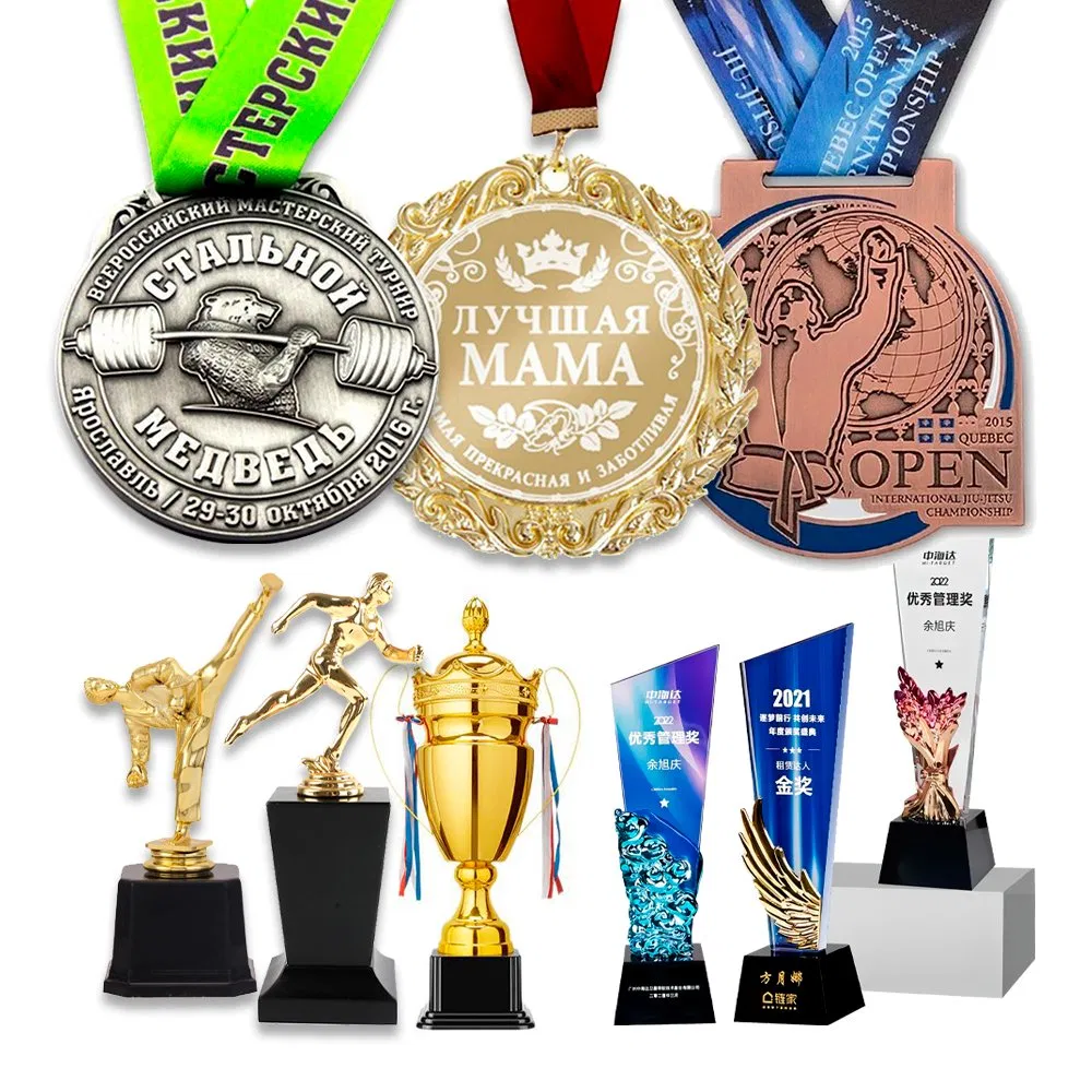 Wholesale Medals and Trophy Blank Running Taekwondo Karate Basketball Personalized Judo Marathon Soccer Football Gold Metal Custom Sports Medal