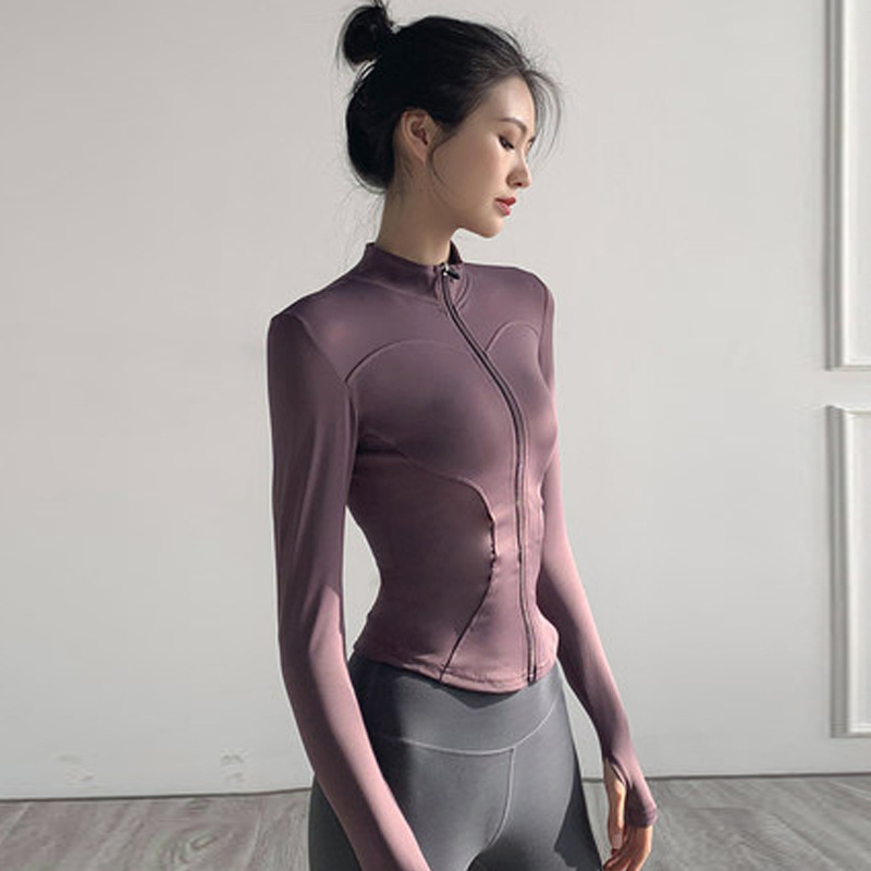 Fast Dry Sports T-Shirt for Women Yoga Jacket Fitness Yoga Suit