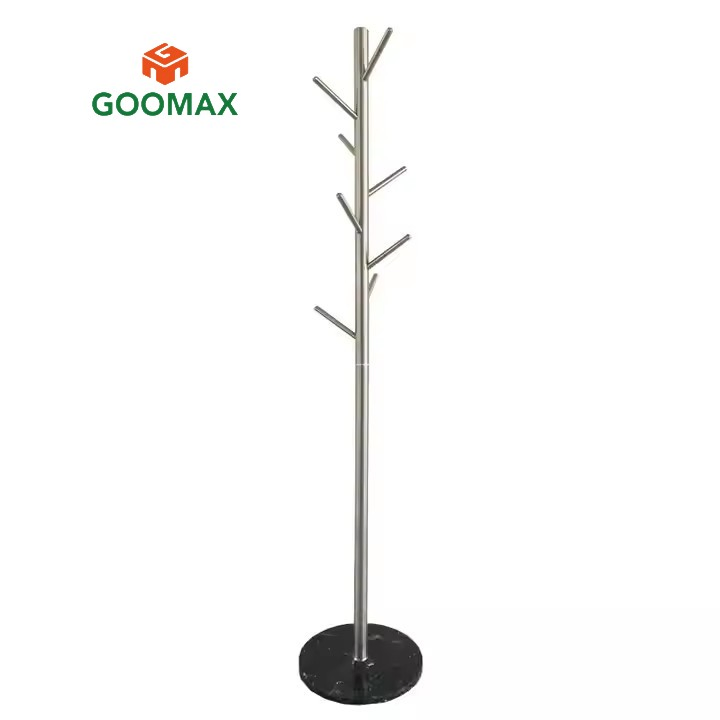 Contemporary Stainless Steel Coat Rack - Functional Home Furniture Solution