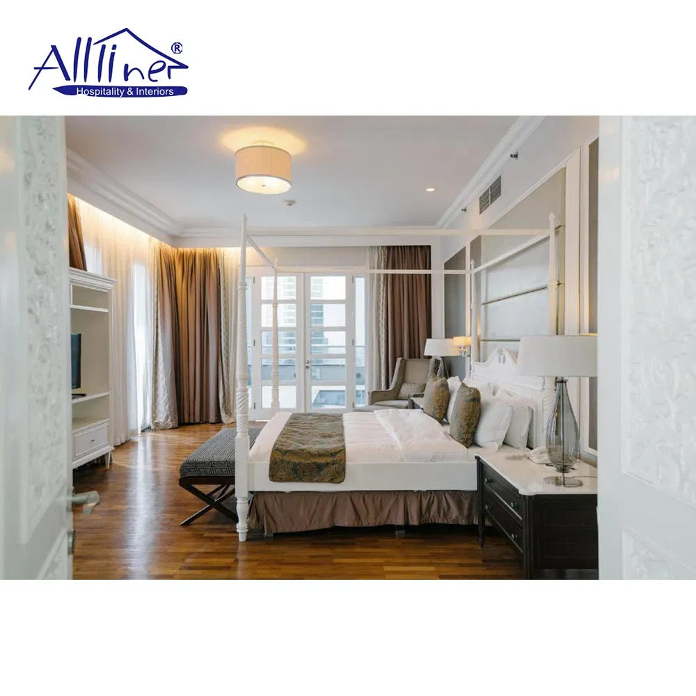 Luxury Bedroom Furniture Soft Upholstered California 5 Star Hotel King Size Bed