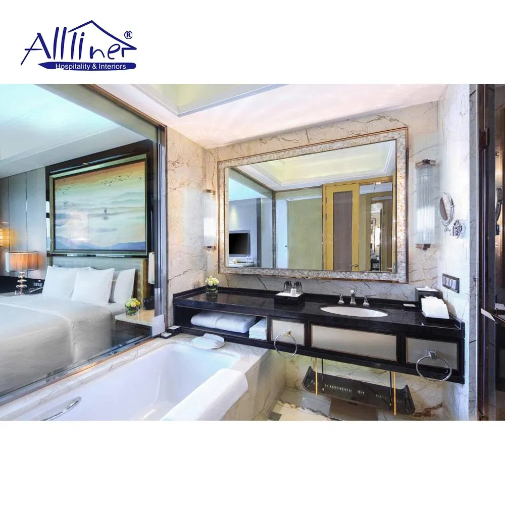 Best Western Supplier Queen Size Upholstered Bed Bedroom Hotel Room Furniture Sets