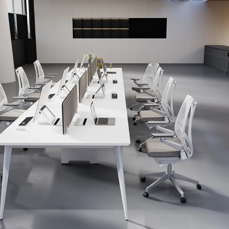 Wooden Workstation Front View