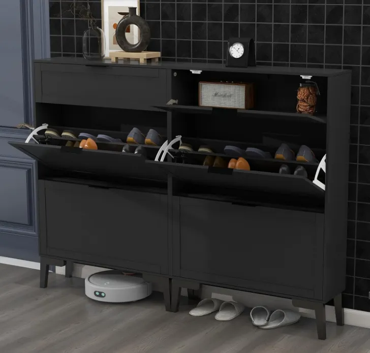 Contemporary Hallway Shoe Rack