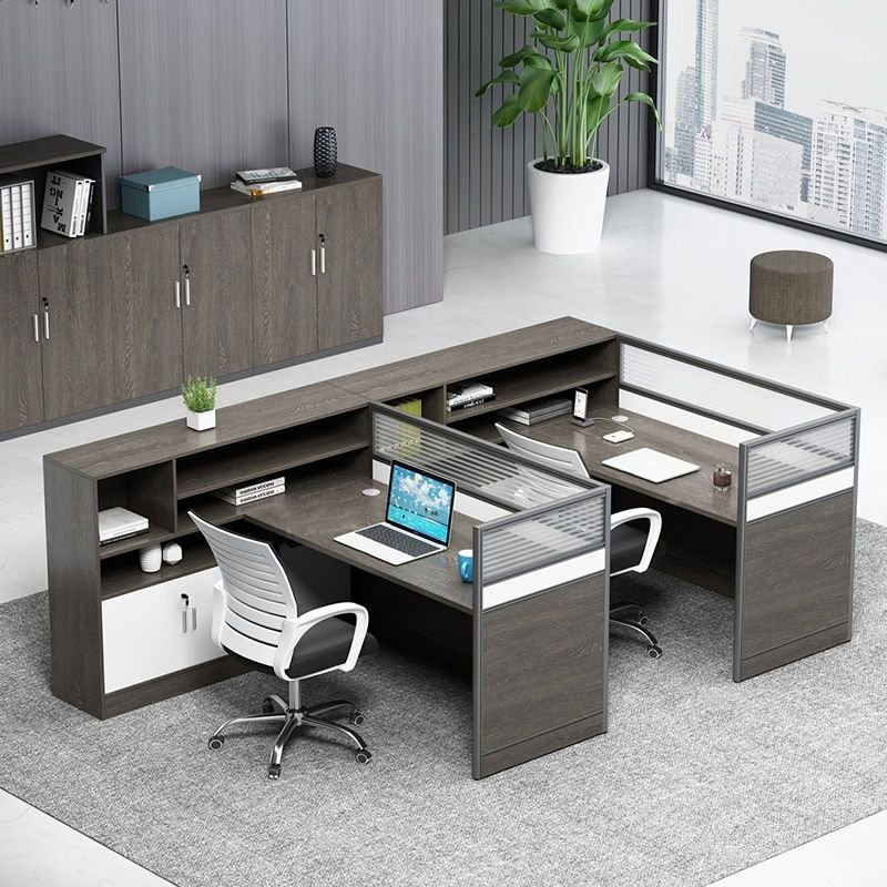 Bureau De Travail Staff Office Partition Desk Cubicle Workstation Commercial Office Table Modular Office Furniture